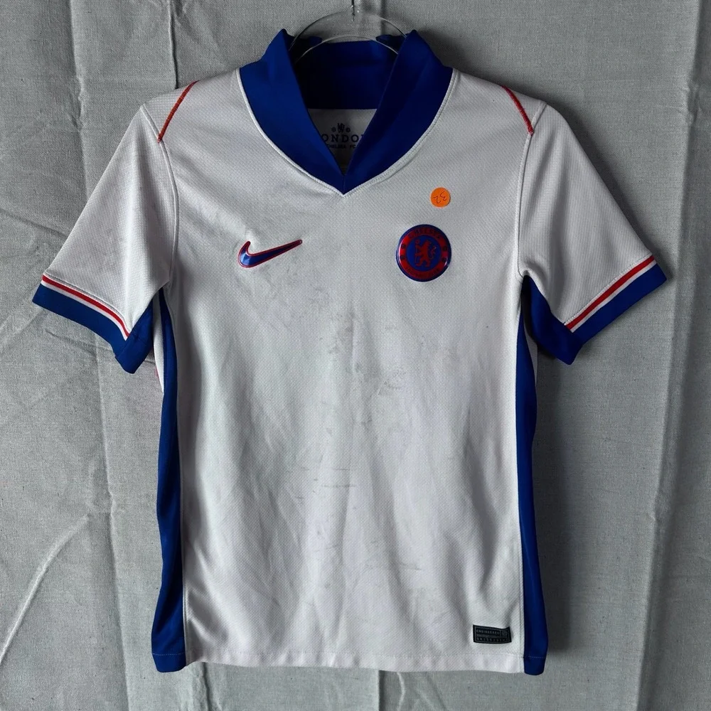 Nike Chelsea FC Cole Palmer‎ 20 Away Jersey White Blue Soccer Shirt Youth Large